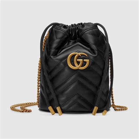 gucci bucket bag black